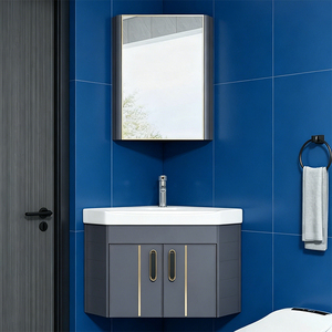 Nouvelle conception <span class=keywords><strong>de</strong></span> <span class=keywords><strong>meuble</strong></span>-lavabo mural triangulaire durable <span class=keywords><strong>et</strong></span> peu encombrant au design simple pour la maison - Product Image 1