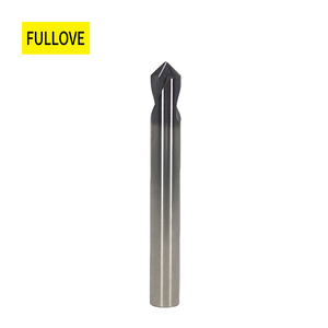FULLOVE High Precision 90 <strong>Degree</strong> AlTin Coated Carbide <strong>Chamfer</strong> Milling Cutter Countersink Drill Bit <strong>45</strong>-65HRC Custom-Made for CNC - Product Image 1