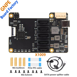 <span class=keywords><strong>Raspberry</strong></span> <span class=keywords><strong>Pi</strong></span> 5 X1009 PCIeから5ポートSATAハードドライブ拡張ボード5ウェイSATA3.0ハードドライブアダプター電子モジュールキット - Product Image 6