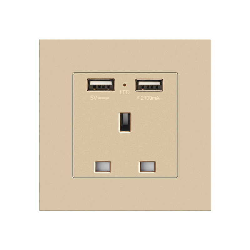Prise britannique LT + 2 USB