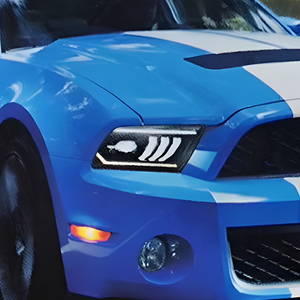 Para Ford <span class=keywords><strong>Mustang</strong></span> 2005-<span class=keywords><strong>2009</strong></span> LED Auto faros montaje dinámico DRL bifocal proyector lente para lámparas delanteras de coche actualización nueva - Product Image 5