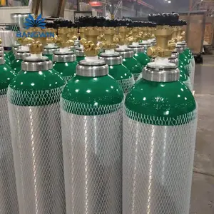 New Portable 2L 5L 8L 10L 15L Aluminum Empty Nitrogen Oxygen Co2 Gas Cylinder