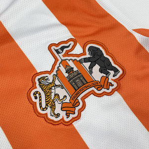 Camisetas Polo de fútbol rayadas retro manga larga sublimación personalizada - Product Image 4