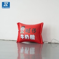 Modèle géant gonflable en PVC personnalisé en forme de bonbon au lait pour la promotion de marque en extérieur, la publicité et la décoration d'événements