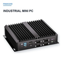 Mini PC industriel sans ventilateur Intel Core I7-1165G7 Iris Xe WiFi 6 Double DDR4 32 Go MSATA 2,5 pouces SATA 6 COM VGA PC de bureau
