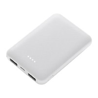 Batterie externe ultra-fine à double sortie USB, chargeur portable compact et mini pour téléphone portable en voyage