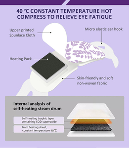 Maschera Oculare a Vapore Monouso OEM Personalizzata per Alleviare lo Stress, Rilassare gli <span class=keywords><strong>Occhi</strong></span> <span class=keywords><strong>Stanchi</strong></span> e Favorire il Sonno Profondo - Product Image 6
