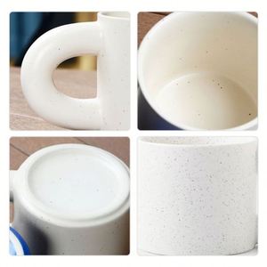 Tasse à café personnalisée Pangpang Cup avec logo, poignée épaisse, gravure photo, style Ins, tasses en céramique personnalisées - Product Image 4