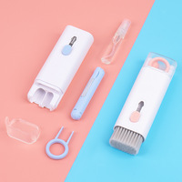 Kit de nettoyage multifonctionnel 7-en-1 stylo casque clavier ordinateur produits numériques outil de brosse de nettoyage avec brosse douce