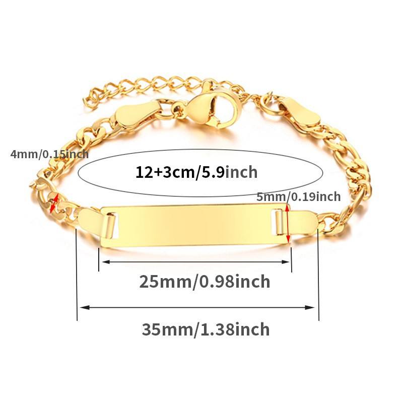 กำไลข้อมือเด็กทรงโค้ง (12 3ซม.)