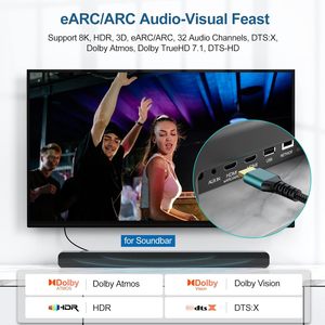 Cable <span class=keywords><strong>HDMI</strong></span> 2,1, <span class=keywords><strong>8K</strong></span>, 60Hz, <span class=keywords><strong>5M</strong></span>, 16,5 pies, UHD, <span class=keywords><strong>8K</strong></span>, alta velocidad, 3D, <span class=keywords><strong>8K</strong></span>, 48Gbps, 4320P, venta al por mayor - Product Image 4