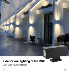 Modern IP67 Waterproof LED Square Double-headed Wall Lamp Interior and Exterior Mounted <strong>Fixtures</strong> Stylish Outdoor Wall <strong>Lights</strong> - Product Image 5