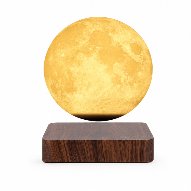 Magnetic Levitation Moon Lamp Floating 3D Printed for Romantic Living Room Holiday Decor Night Light Gift