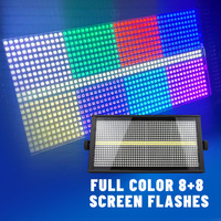 Vente en gros de lumières stroboscopiques LED RGB 8+8 200W avec commandes DMX512, protection IP54, pour scène, discothèque, événements