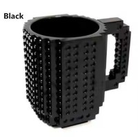 Mug Créatif et Amusant à Bâtir, Forme Cylindrique, Tasse de Voyage Originale pour Enfants, Tasse à Café Bricolage pour Enfants