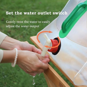 Sac de transport d'eau Portable avec robinet de fuite <span class=keywords><strong>pliable</strong></span> conteneur de stockage d'eau extérieur pour Camping randonnée escalade sac à dos - Product Image 3