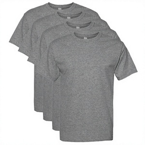 100% Cotton Jersey Plain Dyed Eco-Friendly Breathable Anti-Pilling Short Sleeve OEM Logo Custom Design Blank T-Shirt - Product Image 3