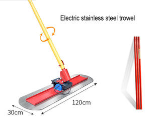 Règle de finition de grattage et de nivellement manuelle à pousser et à tirer pour la grande truelle en béton - Product Image 6