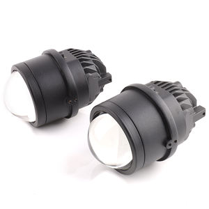 Tricolore 12v 110w <span class=keywords><strong>LED</strong></span> nebbia 3000k/4300k/6000k BiLED lente universale auto accessorio <span class=keywords><strong>LED</strong></span> fendinebbia 3 pollici Biled lente del proiettore - Product Image 4