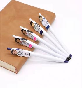 Stylos promotionnels personnalisés avec logo de dessin animé de médecin et d'infirmière, en plastique médical de 1,0 mm, pour hôpitaux - Product Image 2