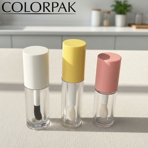 Meilleures ventes : Flacon vide pour gloss et rouge à lèvres liquide, tube de teinture pour les joues, avec logo personnalisé, design mignon, bouchon à vis et grand applicateur - Product Image 1