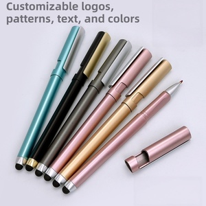 Bolígrafo 2 en 1 Lápiz Táctil Acabado Metálico Bolígrafo de Gel Puntero Pantalla Táctil para Oficina Escuela Escritura - Product Image 1