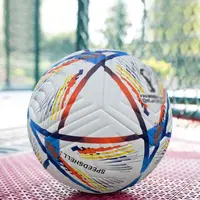 مخصص بو PVC كأس العالم لكرة القدم مخصص شعار كرة القدم كرة القدم نوعية جيدة حجم 5 كرة القدم
