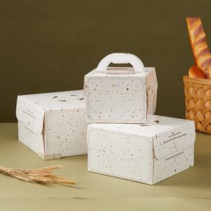 Caja <span class=keywords><strong>de</strong></span> cartón completa para pasteles con asa, venta al por mayor directa <span class=keywords><strong>de</strong></span> fabricantes y proveedores, blanca para bodas, 10 pulgadas, personalizada para alimentos, 1 unidad - Product Image 3