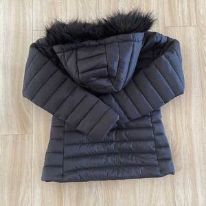 Brazil Solid Black Removable Hood Fur Collar <strong>Arctic</strong> Velvet Women Padding <strong>Jacket</strong>