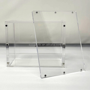 Boîte de présentation en acrylique personnalisée SYP pour booster box League of Legends Riftbound, compatible avec les versions chinoises Spiritforged, avec couvercle magnétique en acrylique. - Product Image 2