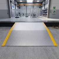 Rampe de chargement robuste en acier pour conteneurs, passerelle de transition entre quai et camion, planche de chargement pour chariot élévateur avec chaîne de sécurité pour entrepôt