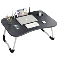 Table pour ordinateur portable 60x40cm pour lit, pliable, table d'étude pour étudiants en dortoir