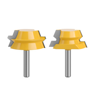 Carbide Tipped Router Bit Straight Cut Round Shank Woodworking 8mm 2pc Set - Product Image 4