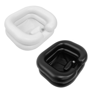 Bassin de lavage de cheveux gonflable portable avec logo et couleur personnalisés pour personnes âgées, salle de bain, hôpital, salon – Durable - Product Image 2