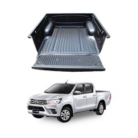 Couvre-lit de camion personnalisé pour Toyota Hilux Vigo 4 Hook Single Cab HDPE Bed Liner Toyota Hilux Revo Vigo Cargo Liner Hard Mats