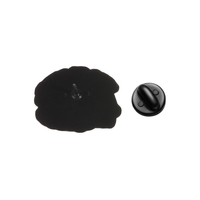 Épinglette fantaisie en émail à motif squelette coloré et citation, badge métallique élégant pour accessoire vestimentaire quotidien