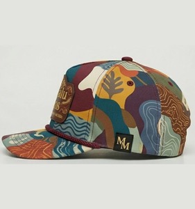 Casquette Snapback Brodé Multicolore Personnalisé 6 Panneaux Réglable en Toile Unisexe Style Urbain Mode Streetwear - Product Image 5