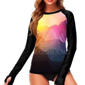 MMA แรชการ์ดสำหรับเล่นกีฬาแบบสั่งตัดแขนยาวระบายอากาศได้พร้อมพิมพ์โลโก้ออกแบบได้ตามต้องการ - Product Image 3