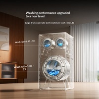 Lave-linge à tambour Mijia à trois compartiments 14 kg Blanc Cristal de Glace Grande Capacité Triple Bac Entièrement Automatique