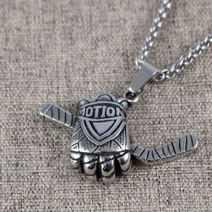 Collar con colgante de guante de béisbol de acero inoxidable para hombre, regalo deportivo, joyería SP1041 - Product Image 2