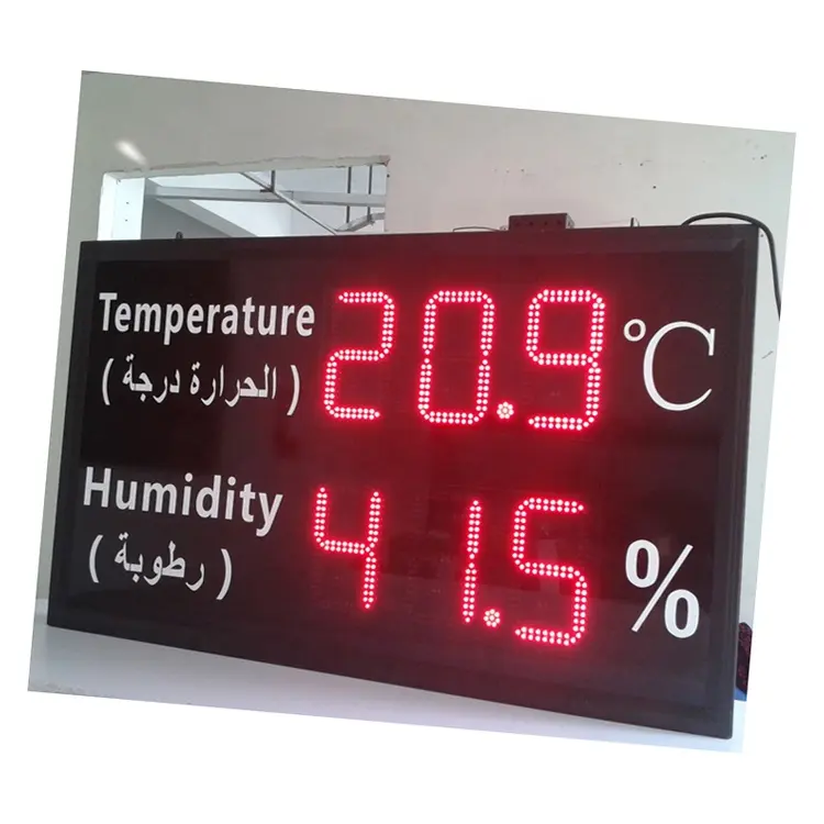 Digital Large Temperature Led Display Sign Led Temperature And Humidity Led Display