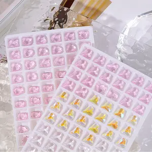 MU Nail accessories on the internet mixed and versatile diamond camellia bottomed diamond flash tool accessories decoration