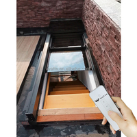Fournisseur chinois de haute qualité, lanterneau rétractable moderne en alliage d'aluminium, verre réfléchissant, silencieux, pour résidences