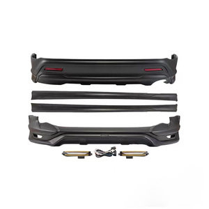 Chất Lượng Cao Cho Để Yo TA Harrier 2018 Cơ Thể Nhỏ Kit Bao Gồm Phía Trước Và Phía Sau Lip Side Váy Xe Cản - Product Image 4
