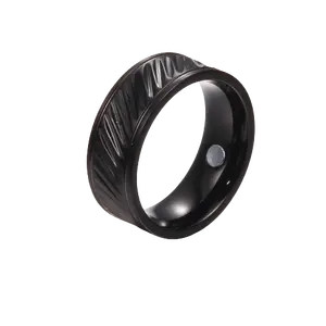 BioMagnetic תכשיטים סיטונאי תכשיטים אצבע Neodymium טבעת מגנט Mens נירוסטה טבעת שחור תכשיטים טבעות