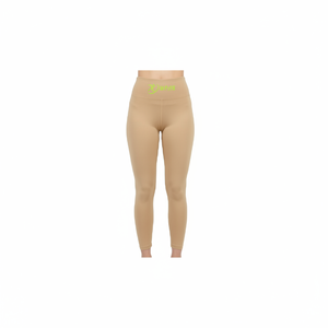 Leggings Deportivos de Cintura Alta para Mujer, Color Almendra Tostada, Personalizados OEM, Pantalones de Yoga de Compresión, Ropa Deportiva - Product Image 1