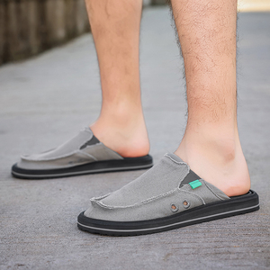 Chaussons en toile pour hommes, style mules décontractées, durables, grandes tailles 39-<span class=keywords><strong>47</strong></span> - Product Image 2