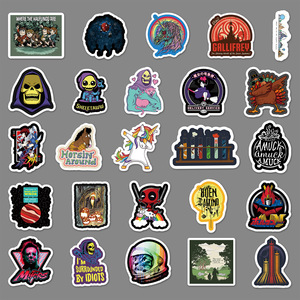 Autocollants décoratifs pour voiture en vinyle découpé, imprimés UV, estampés à chaud avec feuille d'or, résistants à l'eau, à la poussière et aux rayures, motif dessin animé mignon, personnalisés - Product Image 3