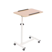 Meilleur prix abordable Table de chevet mobile réglable avec roulettes pour lit d'hôpital et de soins infirmiers