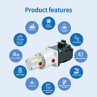 Pompe à engrenages magnétique de qualité sanitaire 0,3 ml/rev avec servomoteur, micro-pompe doseuse pour machine de remplissage et de dosage de lotion et de toner